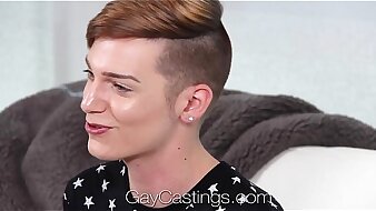 HD GayCastings - Young twink Lenox huge facial by amateur