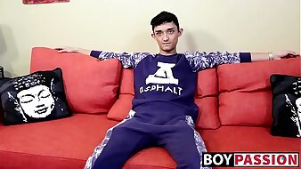 Indian dude Casey Xander enjoys his solo session time